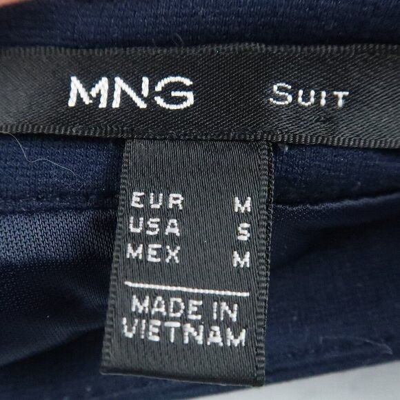 MNG DARK BLUE KNEE LENGTH BUSINESS WORK OFFICE SUIT SKIRT SIZE SMALL - Picture 3 of 3